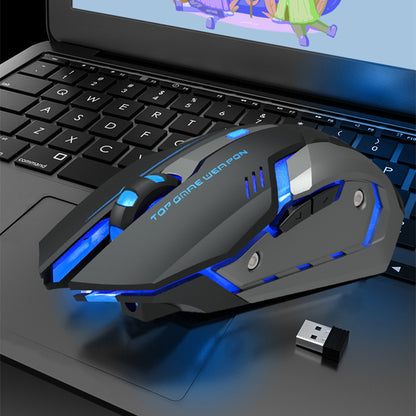 Silent Wireless Charging Gaming Mouse